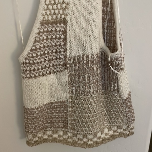 NWT Anthropology Checked Tie Tank Top - Picture 5 of 5